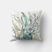 水彩海底クラゲスロー枕 クッション (裏面)