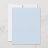 水彩海底少年の最初の誕生日 招待状 (裏面)