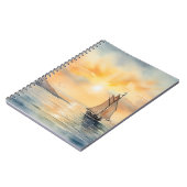 水彩海景バックグラウンド ノートブック