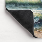 水彩海景 マウスパッド (コーナー)