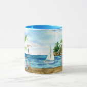 水彩海景 マグカップ (中央)