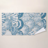 水彩海殻波継ぎ目無し バスタオル (バスタオル)