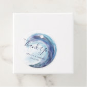 水彩海波ありがとうご結婚の名前 フェイバータグ (インサイチュ)