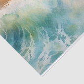 水彩海波ビーチ分離 薄葉紙 (詳細)