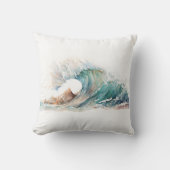水彩海波 クッション (正面)