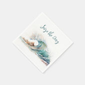 水彩海波 スタンダードカクテルナプキン (角)