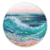 水彩海波 セラミックノブ (正面)