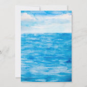 水彩海洋クジラ 誕生日おめでとう（年齢不問） 招待状 (裏面)