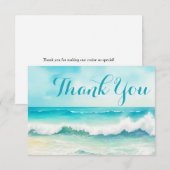 水彩海洋クルーズ船 乗組員感謝 サンキューカード (正面/裏面)