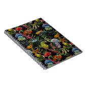 水彩海洋生活パターン1 ノートブック (右側)