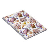 水彩海洋生活パターン4 ノートブック (右側)