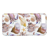 水彩海洋生活パターン4 Case-Mate iPhoneケース (裏面(横))