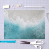 水彩海海ビーチデクページ 薄葉紙 (クラフト)