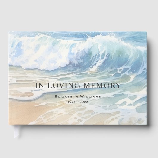 水彩海海波葬儀 ゲストブック (正面)