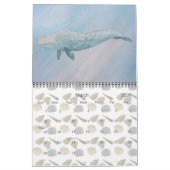 水彩海海洋哺乳類 カレンダー (3月 2026)