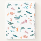 水彩海海獣モノグラム ノートブック (裏面)