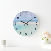 水彩海範囲 ラージ壁時計 (ホーム)