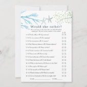 水彩海藻ビーチをテーマにしたブライダルゲーム (正面)