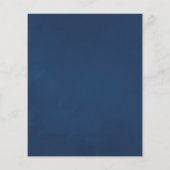 水彩海藻ビーチをテーマにした結婚式招待状 チラシ (裏面)