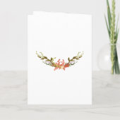 水彩海藻ビーチ結婚テーマ プログラム (裏面)