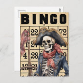 水彩海賊オンビンゴカードヴィンテージ ポストカード (正面/裏面)