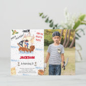 水彩海賊写真招待状 招待状 (スタンド正面)