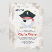 水彩海賊招待状 招待状 (正面/裏面)