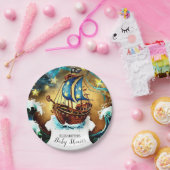 水彩海賊航海の赤ちゃんシャワー ペーパープレート (パーティー)