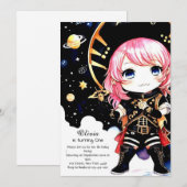 水彩海賊誕生日 招待状 (正面/裏面)