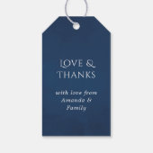 水彩海軍と赤面フローラバルミツワー ギフトタグ (裏面)