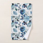 水彩海軍植物学 バスタオルセット (ハンドタオル)