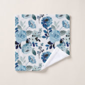 水彩海軍植物学 バスタオルセット (ウォッシュタオル)