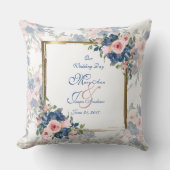 水彩海軍&赤面結婚ズ クッション (正面)