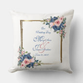 水彩海軍&赤面結婚ズ クッション (正面)