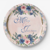 水彩海軍&赤面結婚ズ ペーパープレート (正面)