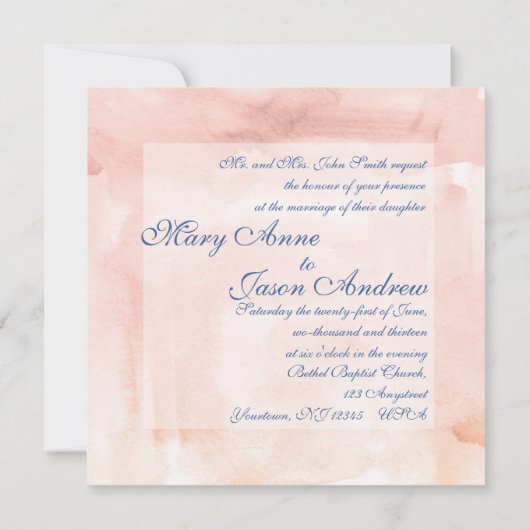 水彩海軍&赤面結婚ズ 招待状 (裏面)