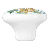 水彩海馬、ビーチ、沿岸の海生活 セラミックノブ (側面)