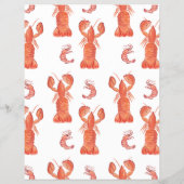 水彩海鮮カニグリルレストランメニュー グレー チラシ (裏面)