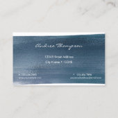 水彩海 |ネイビーブルー 名刺 (裏面)