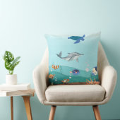 水彩海，海底 クッション (椅子)