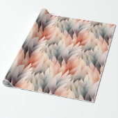 水彩消音パステルリーフパターン春 ラッピングペーパー (アンロールド)