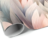 水彩消音パステルリーフパターン春 ラッピングペーパー (ロールコーナー)