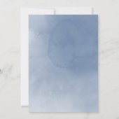 水彩淡い色の花 | 結婚s 招待状 (裏面)