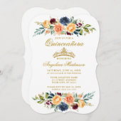 水彩混合フローラ緑キンセアニェラ 招待状 (正面/裏面)