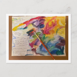 水彩混色はがき ポストカード