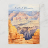 水彩渓谷デザートズ結婚詳細 エンクロージャーカード (裏面)