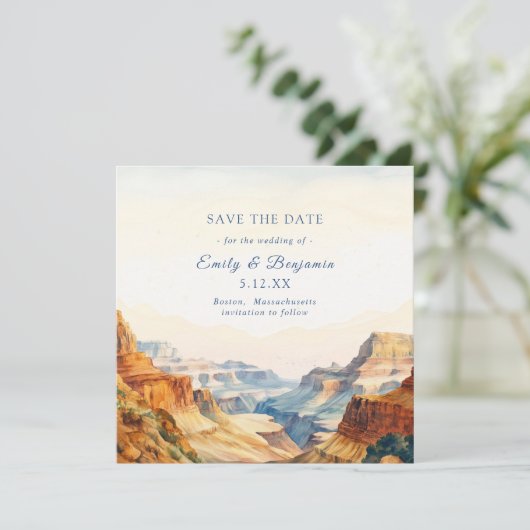 水彩渓谷デザートナショナルパーク結婚ズ セーブザデート (スタンド正面)