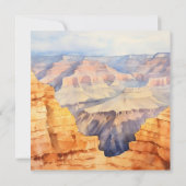 水彩渓谷デザートナショナルパーク結婚ズ セーブザデート (裏面)