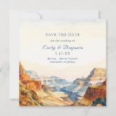 水彩渓谷デザートナショナルパーク結婚ズ セーブザデート (正面)