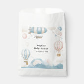 水彩温風船ベビーシャワー フェイバーバッグ (正面)
